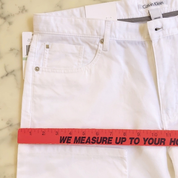 NWT. Calvin Klein Men's Linen and Cotton Straight Fit Pants. - Picture 4 of 6